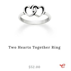 james avery two hearts together ring